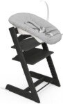 Trona Stokke Tripp Trapp con Newborn Set negro gris