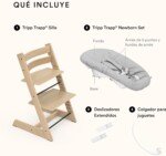 Trona Stokke Tripp Trapp con Newborn Set Gris natural