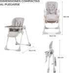 Trona Yummy Kinderkraft dimensiones plegable
