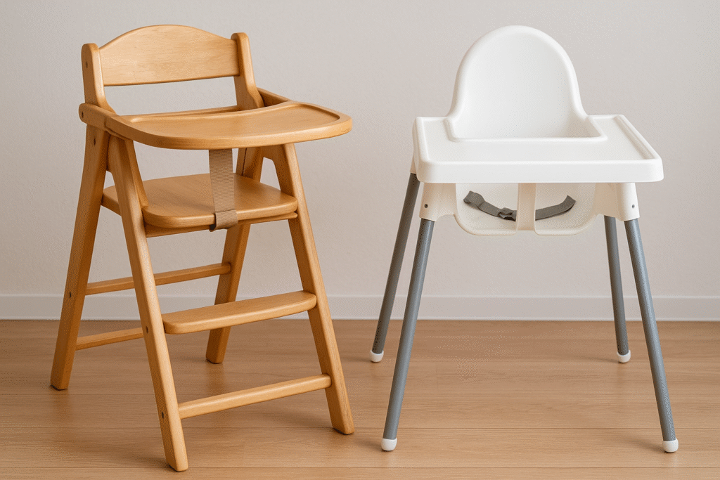 Tronas de madera y plastico